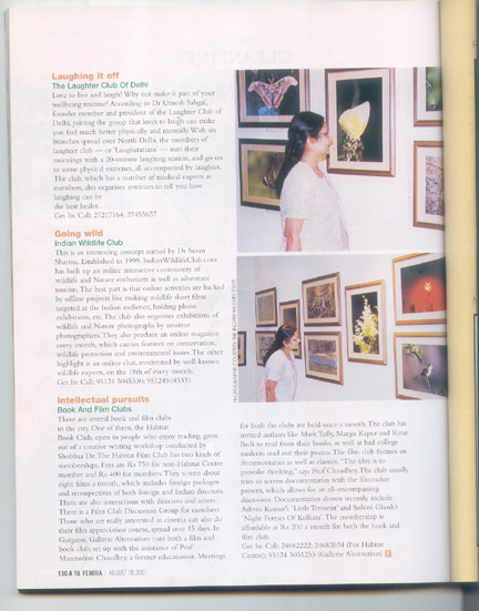 Indian Wildlife Club in Femina Scan2